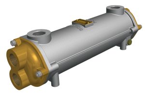 Hydraulikk kjøler FC120 (2 pass)(olje 1"BSP - vann 1"BSP)