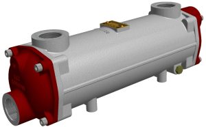Hydraulikk kjøler FG200 (3 pass)(olje 1 1/4"BSP - vann 1 1/4"BSP)