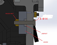 Skrue for anode 13-916